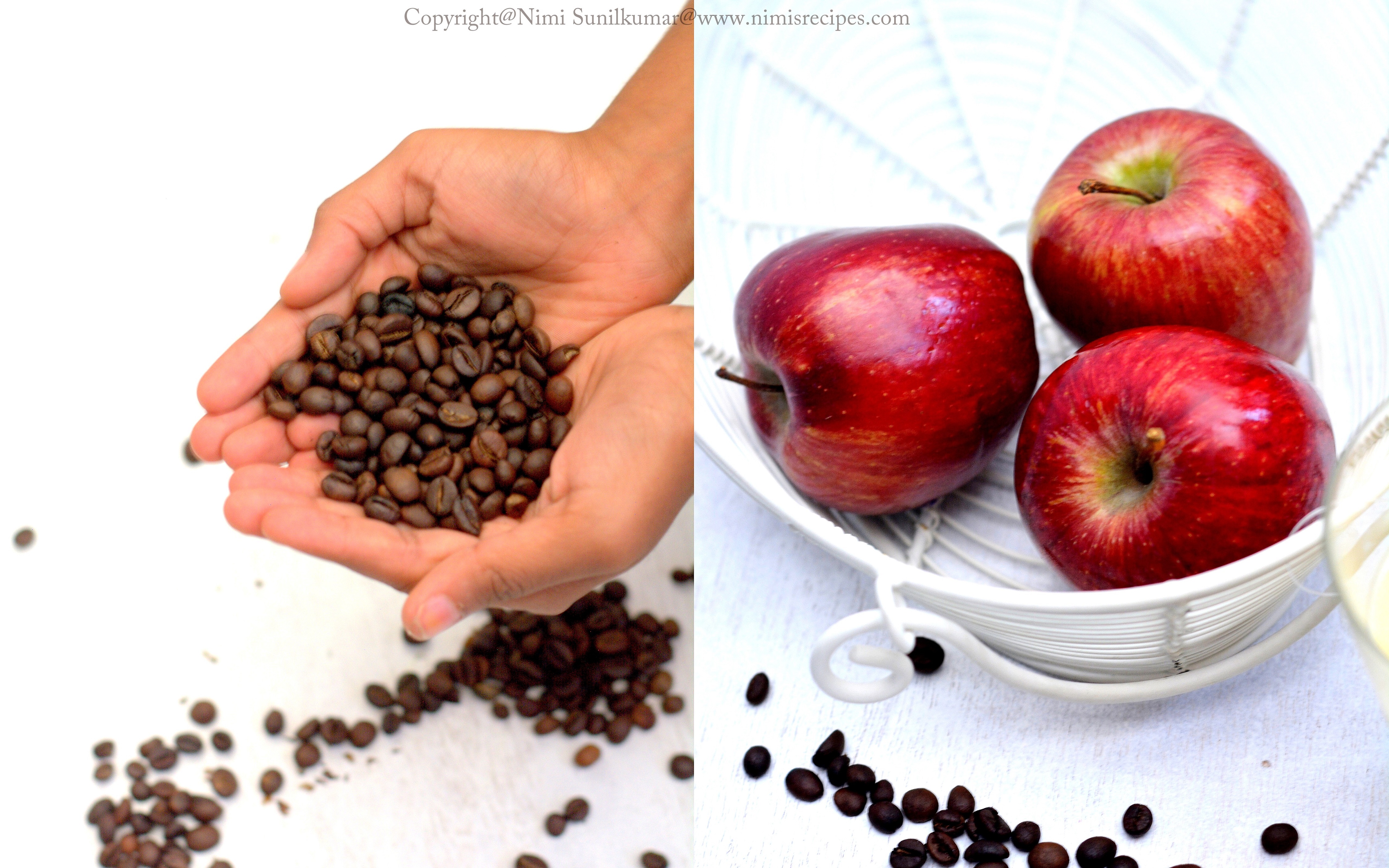 coffee apple bavarois